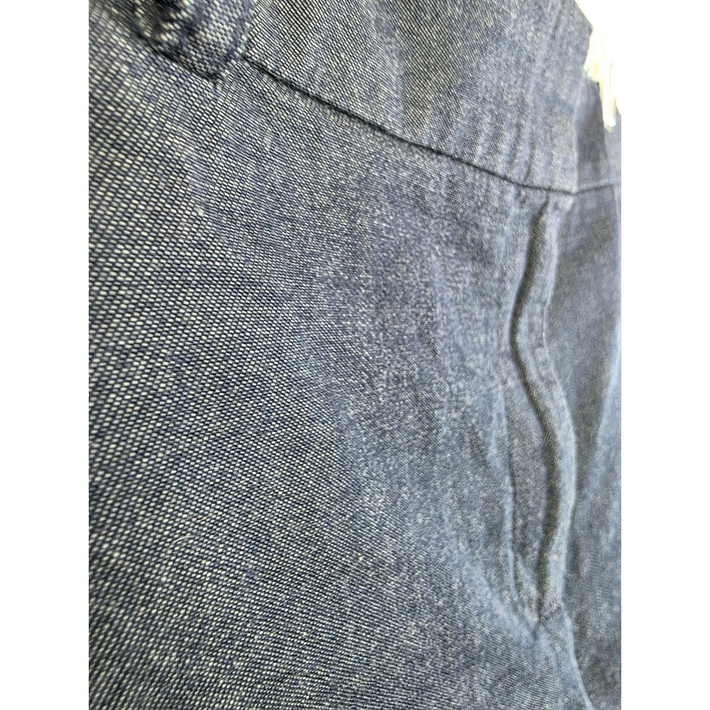 Ann Taylor Factory Navy Blue Chambray Cotton Stretch Shorts Womens‎ 16 583416 - Picture 6 of 8